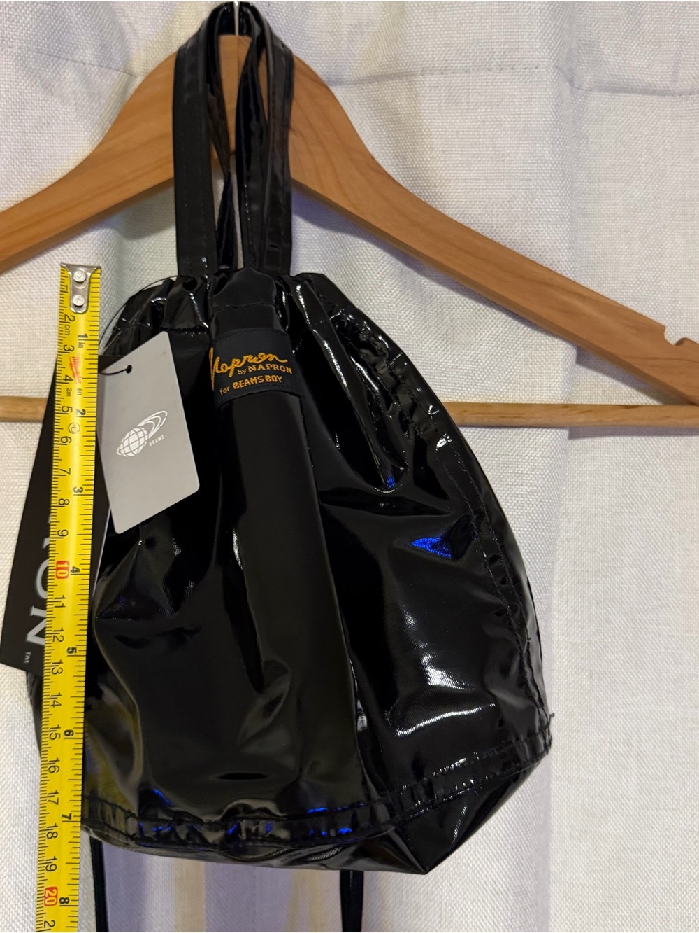 Black Mini Drawstring Bag - Picture 4 of 4